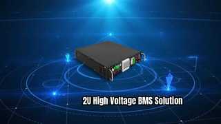 Watch: 带RS485/CAN通信 2U高压BMS  工商光伏集成储能BMS工厂CE认证
